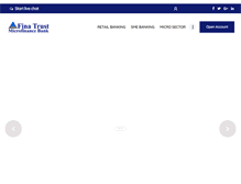 Tablet Screenshot of finatrustmfbank.com